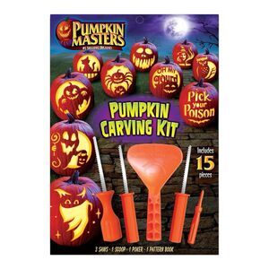 2x Halloween Pumpkin Masters Pumpkin Carving Kit with 5 Tools Each